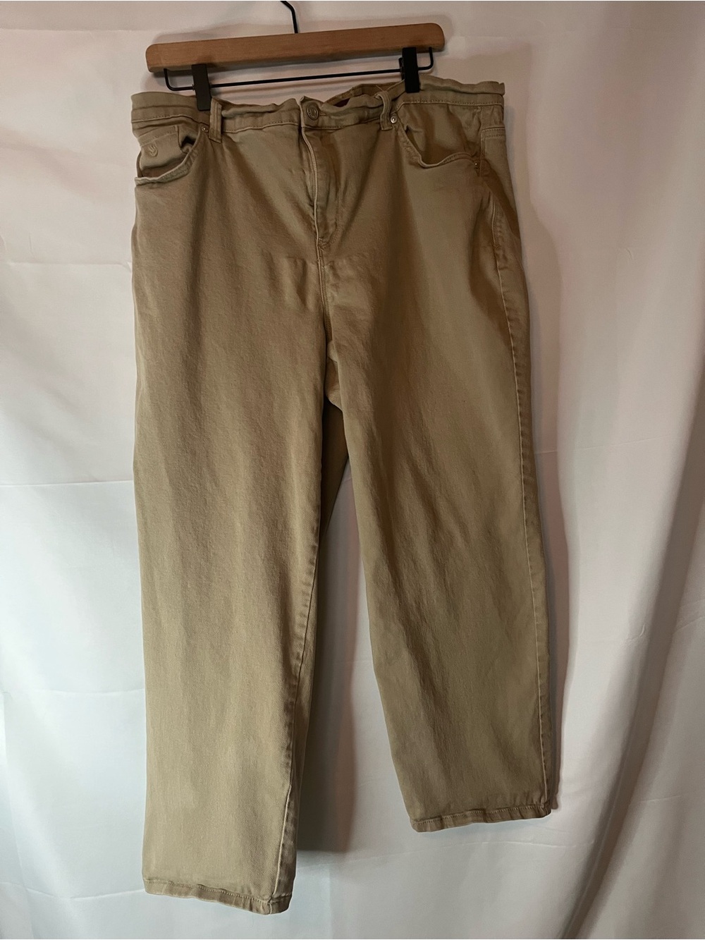 Gloria Vanderbilt Straight Leg Jeans in Tan